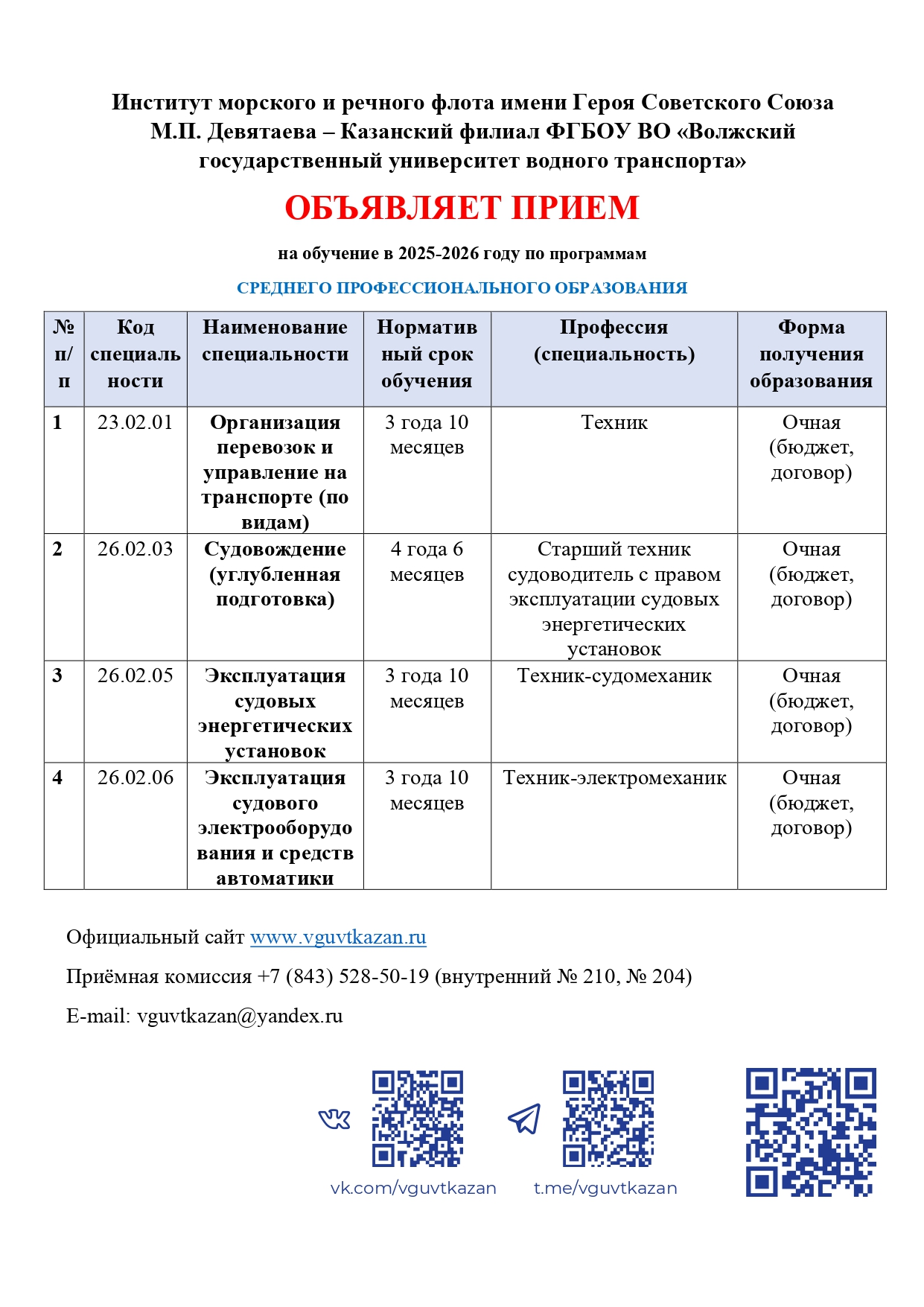 «Волжский государственный университет водного транспорта имени адмирала М.П. Лазарева».